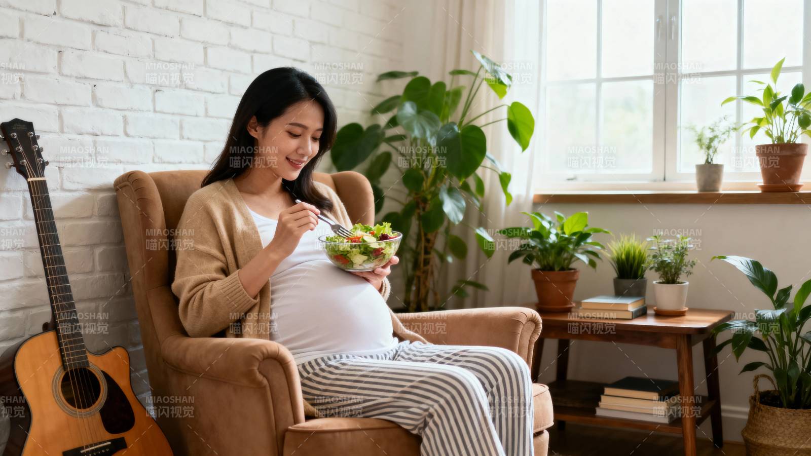 孕妈享沙拉 温馨居家时光图片