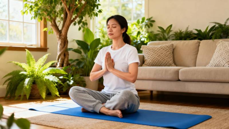 居家冥想 静心养性图片