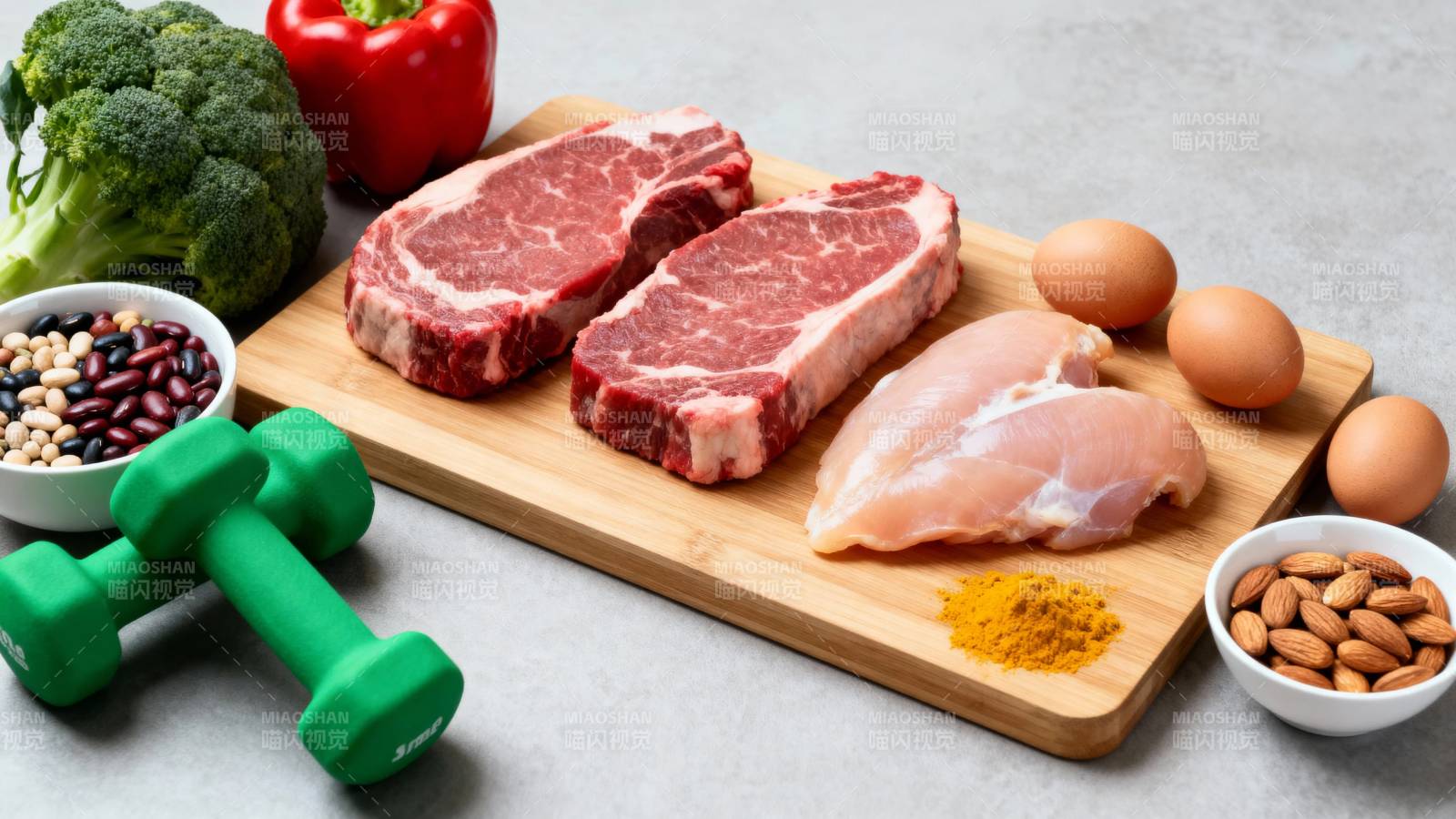 健身餐 肉蛋菜坚果搭配图片