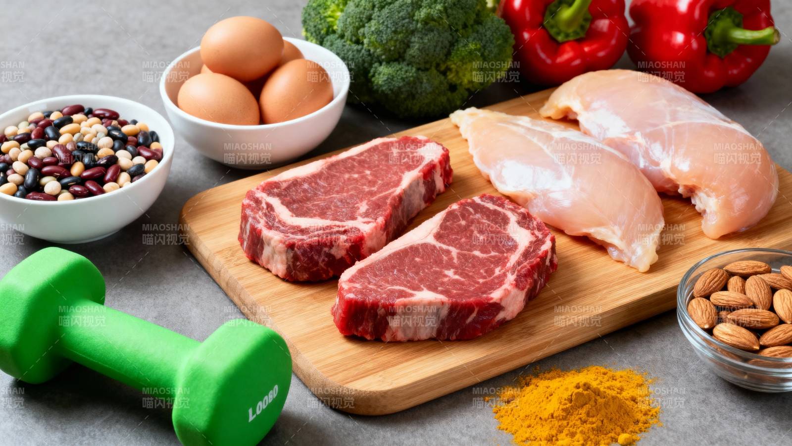健身餐 肉蛋菜豆坚果搭配图片