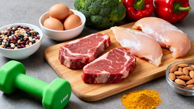 健身餐 肉蛋菜豆坚果搭配图片