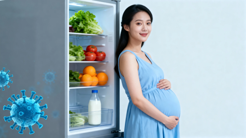 孕妇与冰箱 健康饮食守护图片