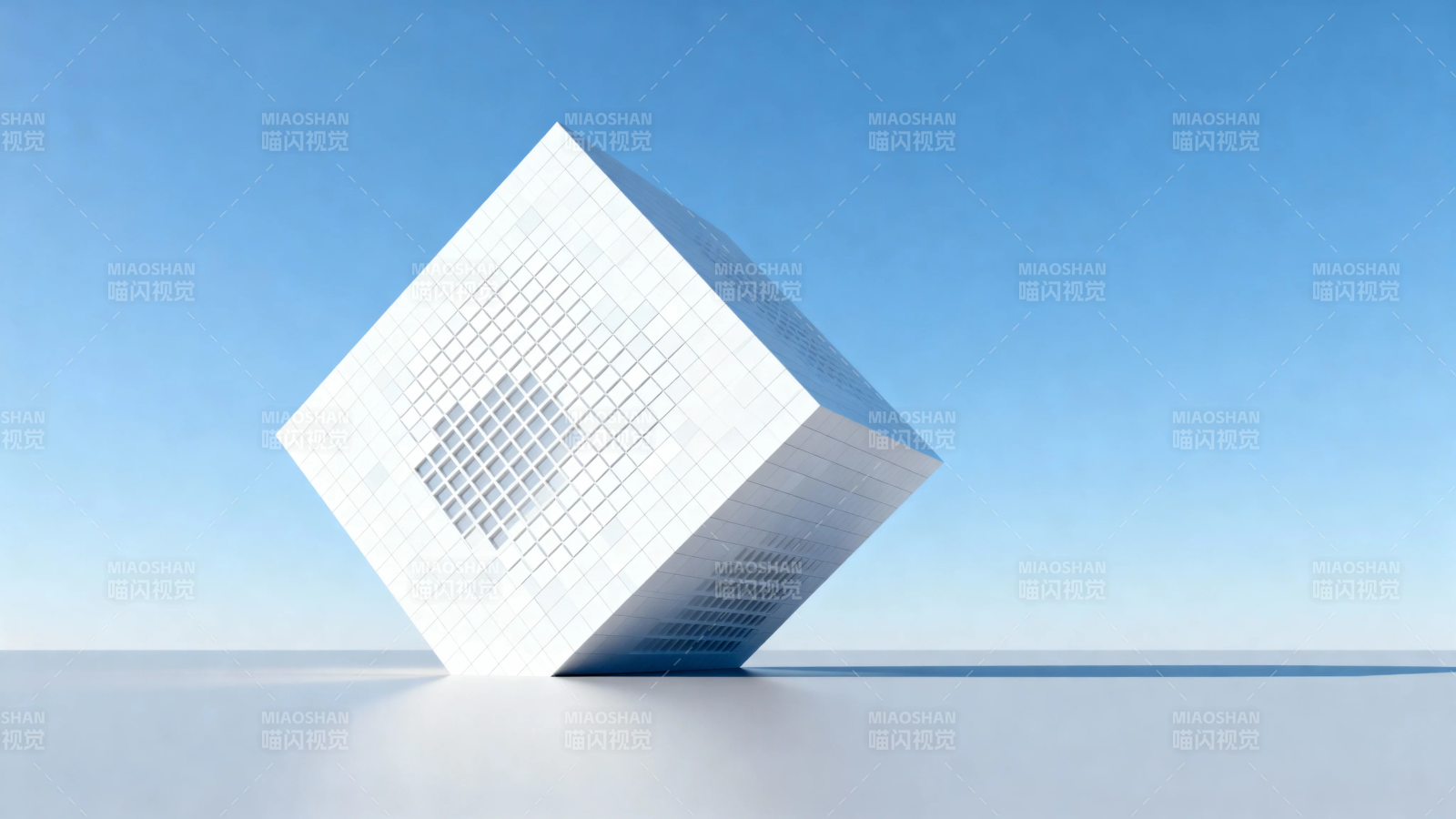 白立方悬浮于海天之间图片