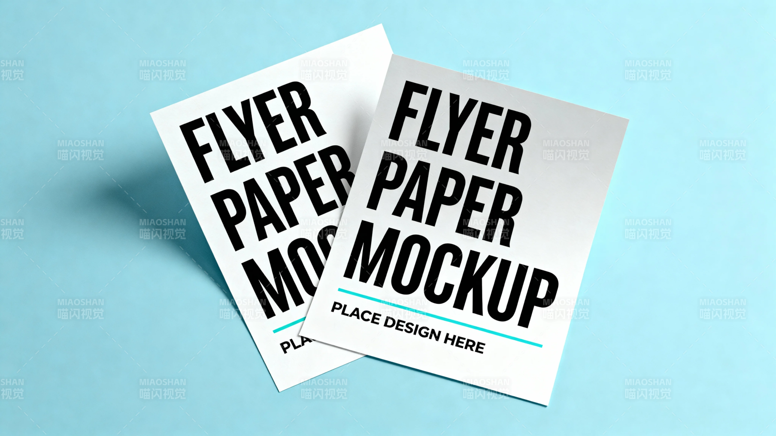 flyer paper mockup 设图片
