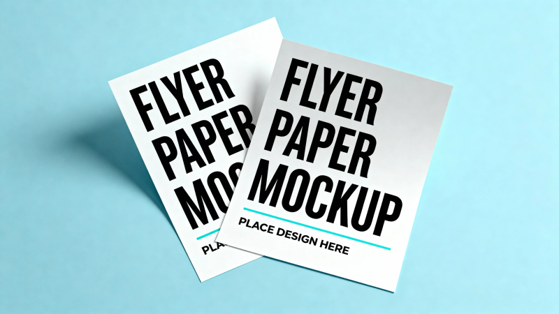 flyer paper mockup 设图片