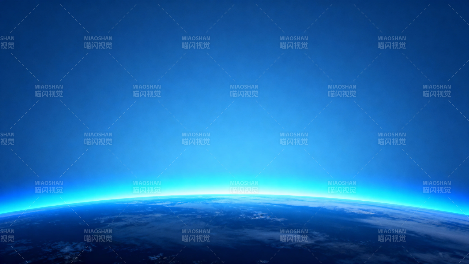 地球蓝光弧 宇宙静谧美图片