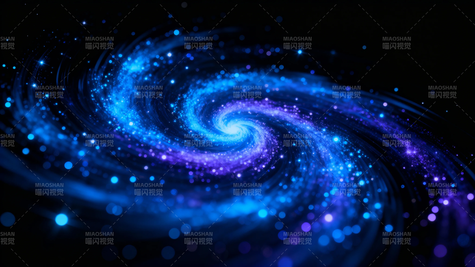 星河漩涡 蓝紫梦幻宇宙图片