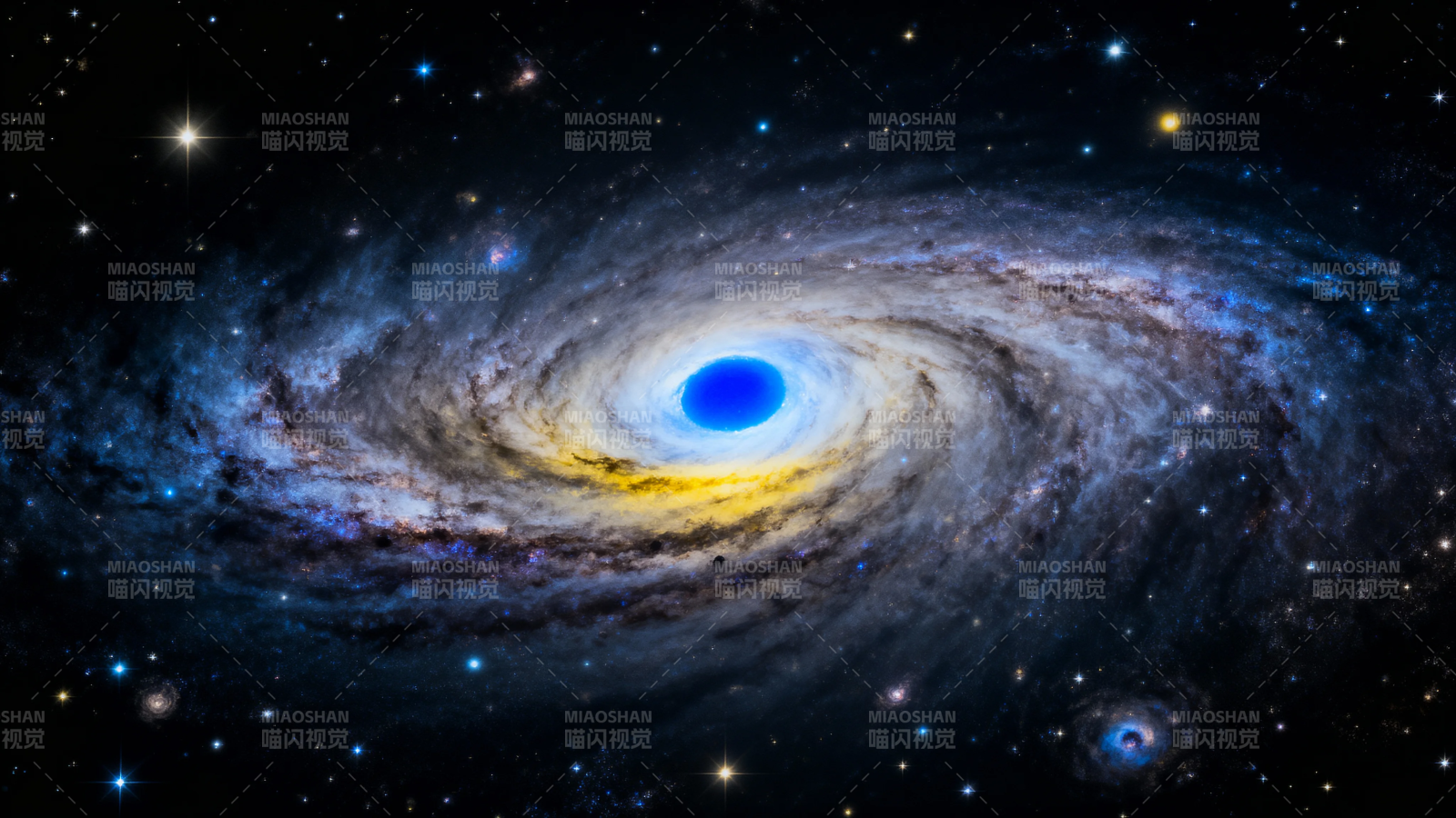 星系中心蓝洞奇观图片