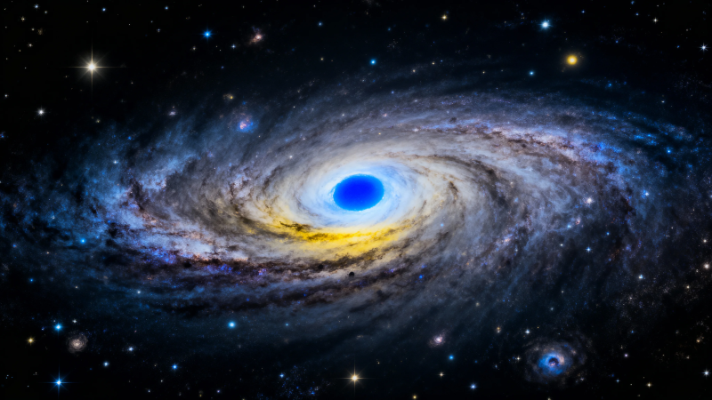 星系中心蓝洞奇观图片