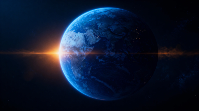 地球晨曦 宇宙之光图片