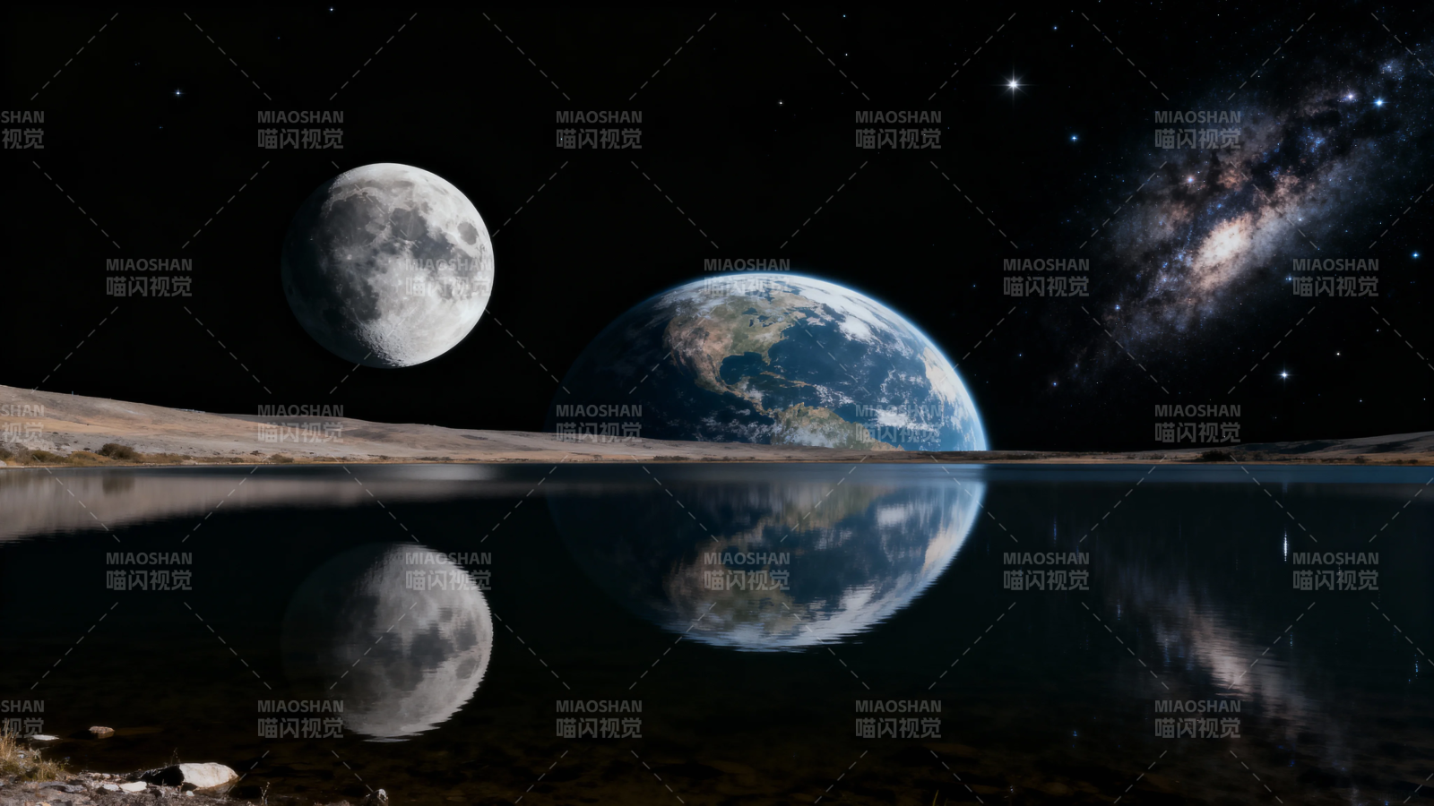 月地倒影 星河共舞图片