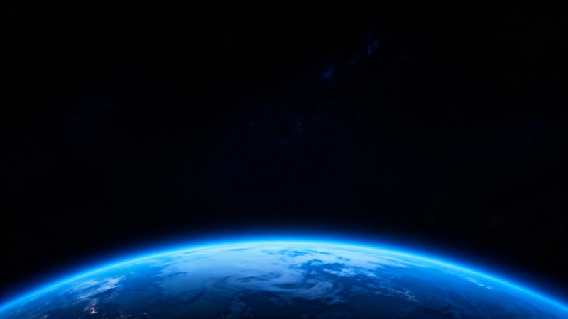 地球弧光 宇宙深蓝之境图片