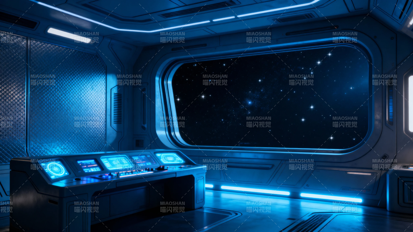 星空驾驶舱 蓝光未来感图片