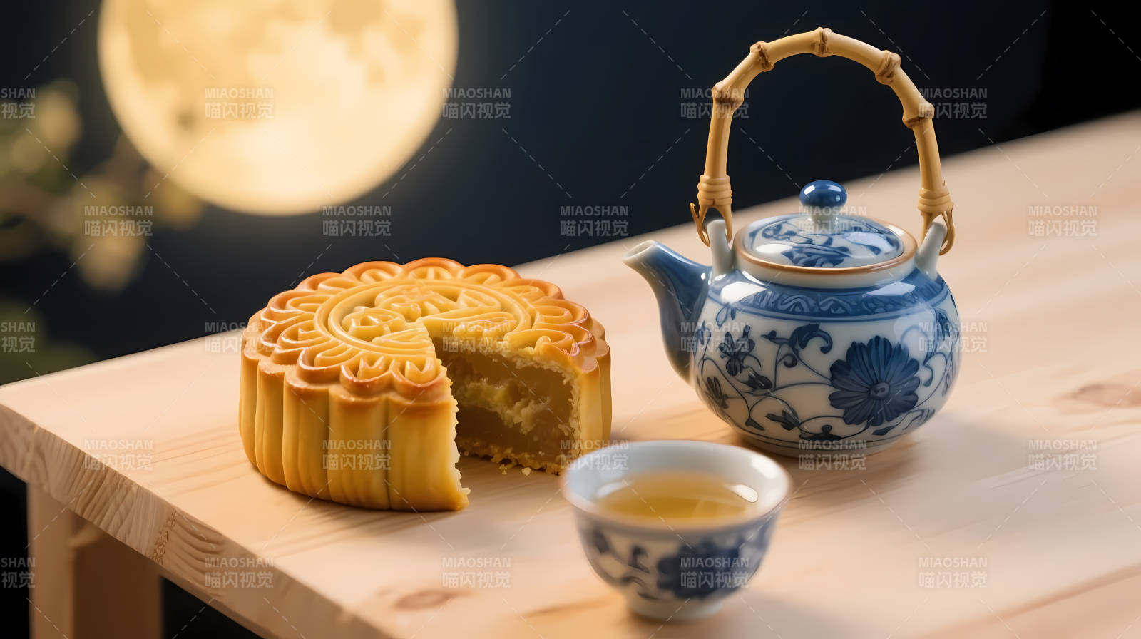月夜茶点 中秋团圆味图片