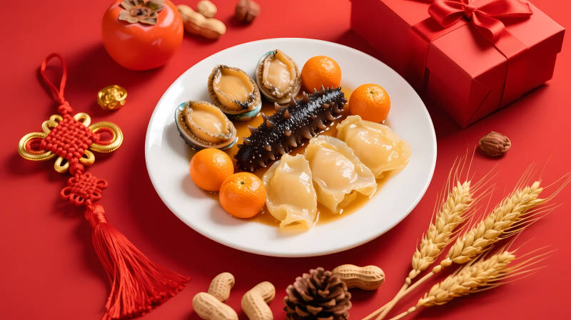 年夜盛宴 鲍参饺橘迎新春图片