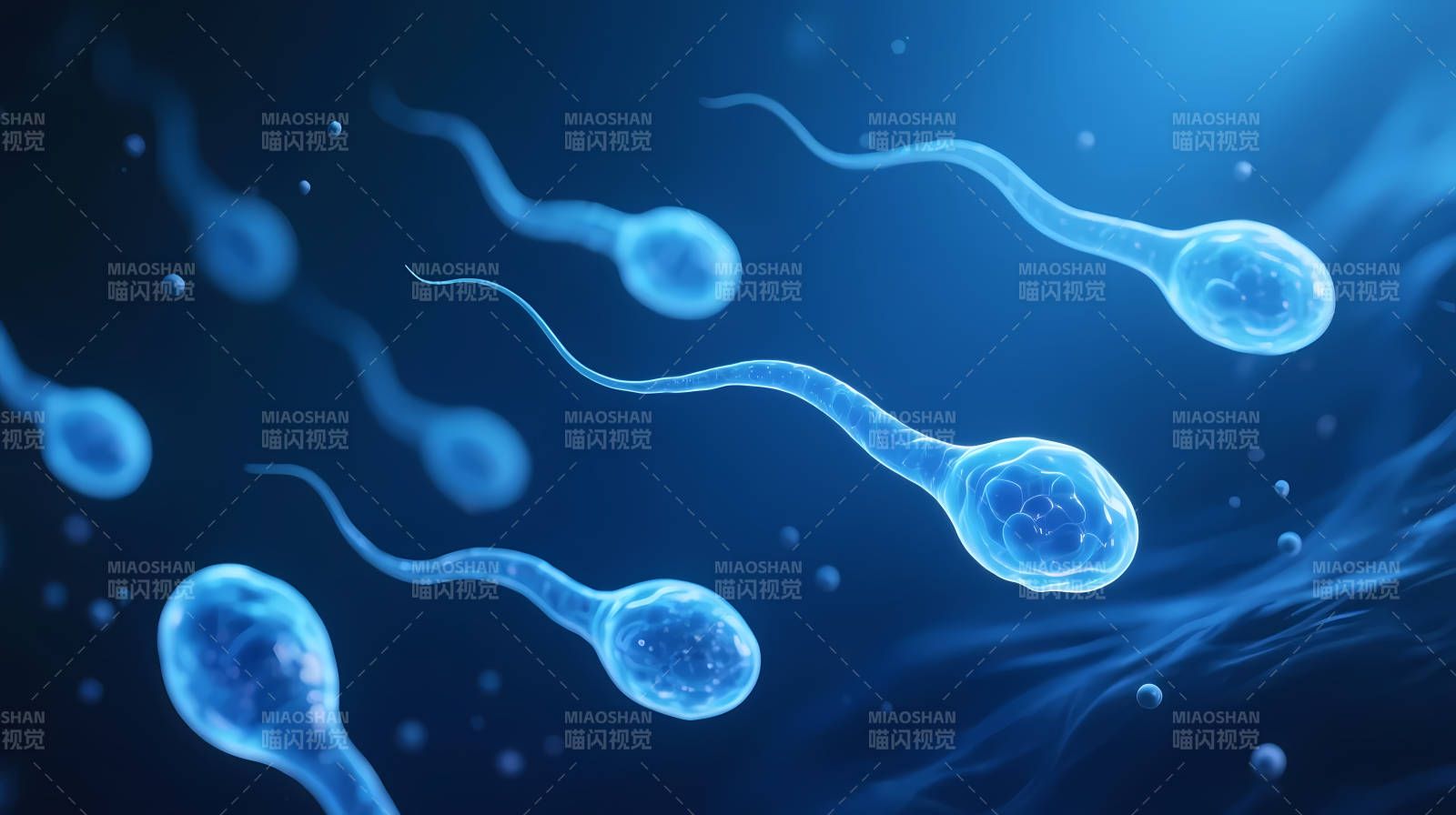 精子游动微观图图片