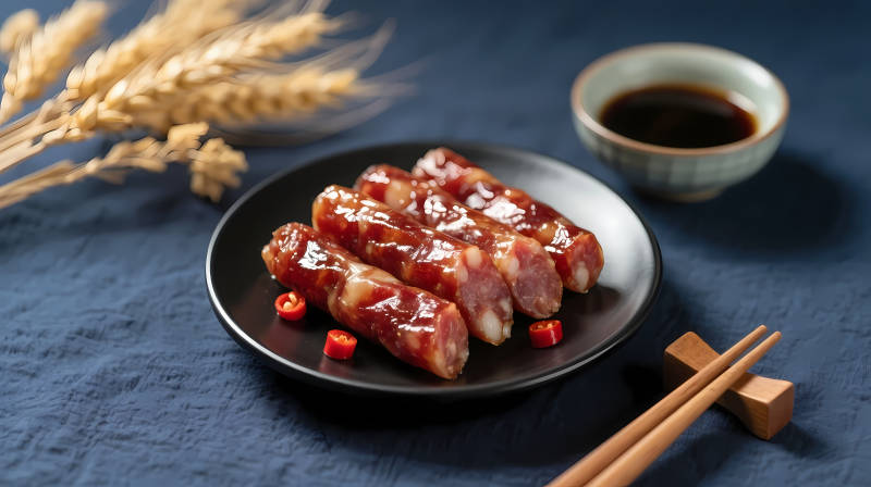 腊肠配酱 麦香佐味图片