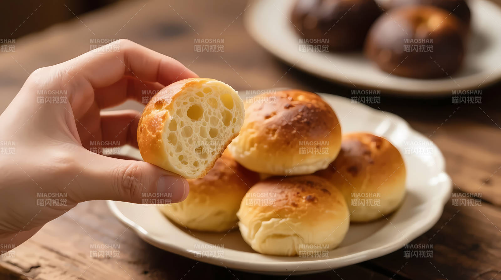 手撕面包 松软诱人图片