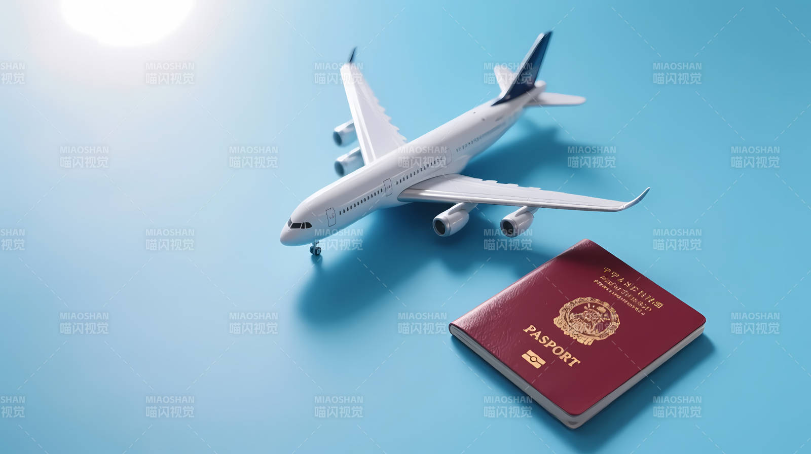 飞机护照 启程之旅图片