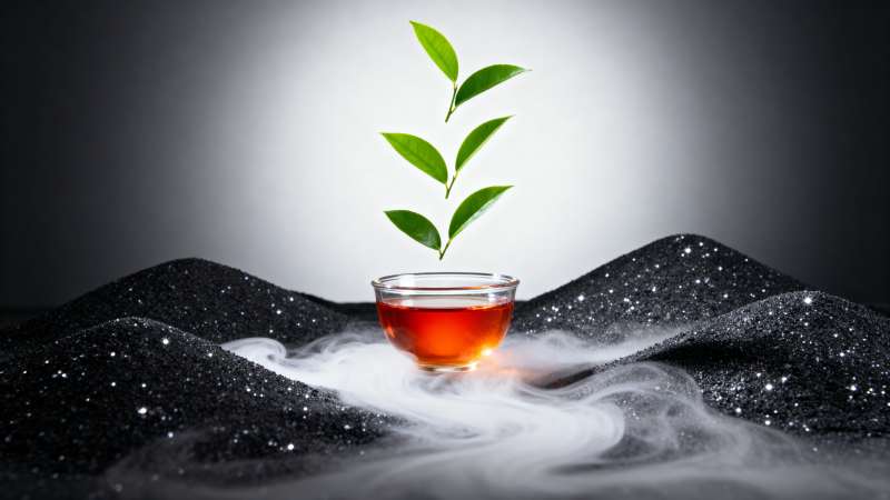 茶芽破雾 星尘托盏图片