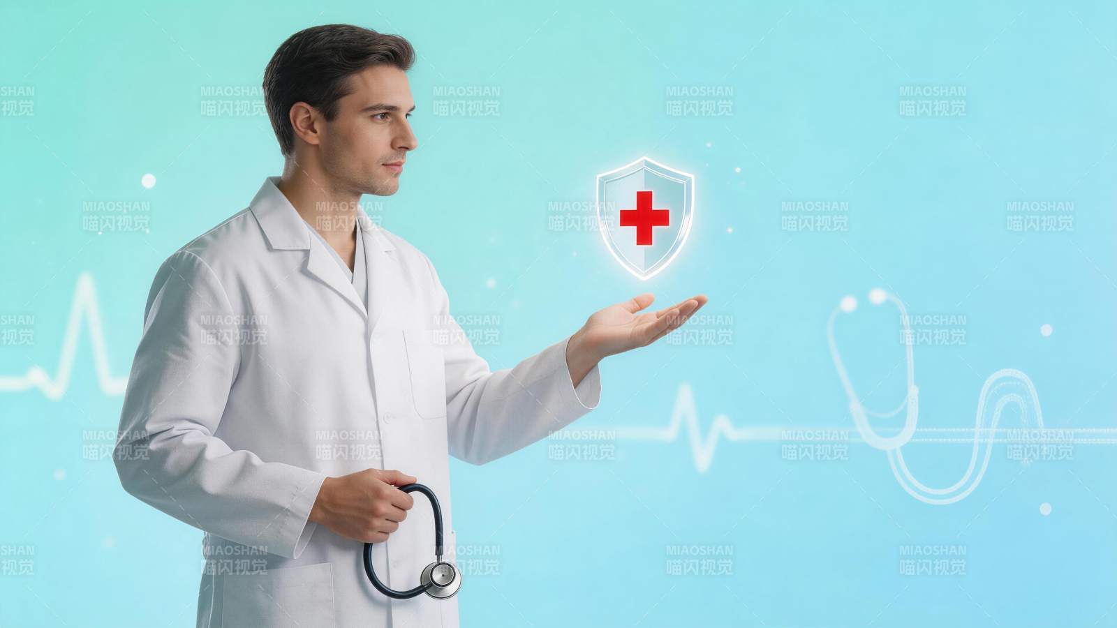 医者仁心 守护健康盾图片