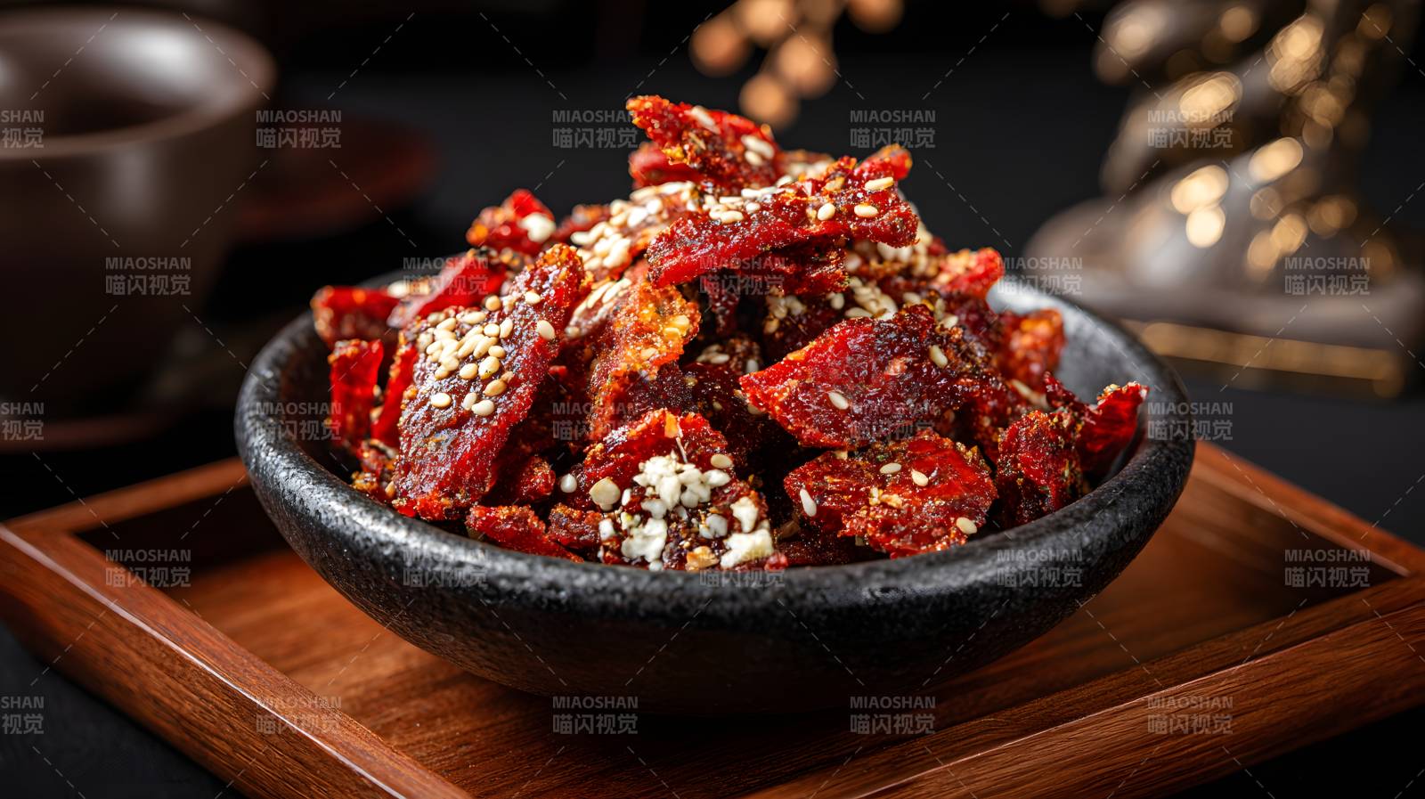 香辣牛肉干 诱人美味图片