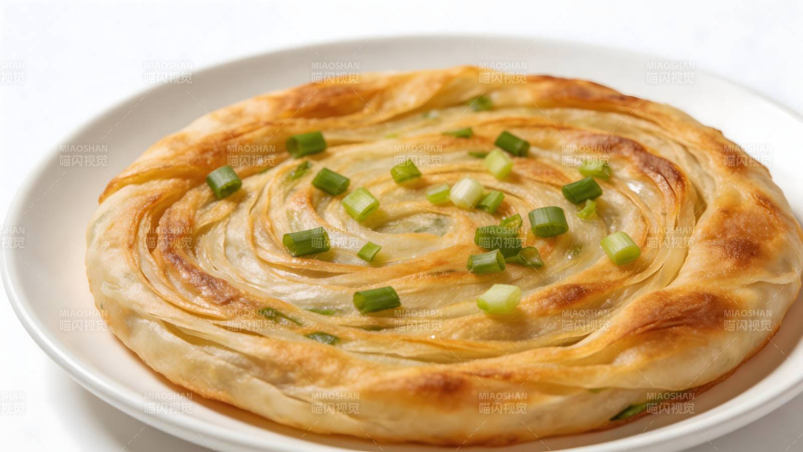 香葱手抓饼 金黄酥脆诱人图片