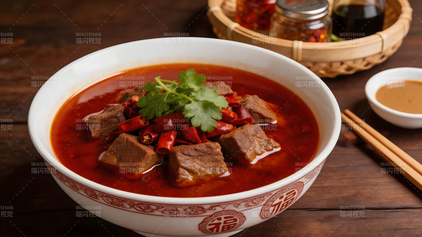 红油牛肉面 香辣诱人图片