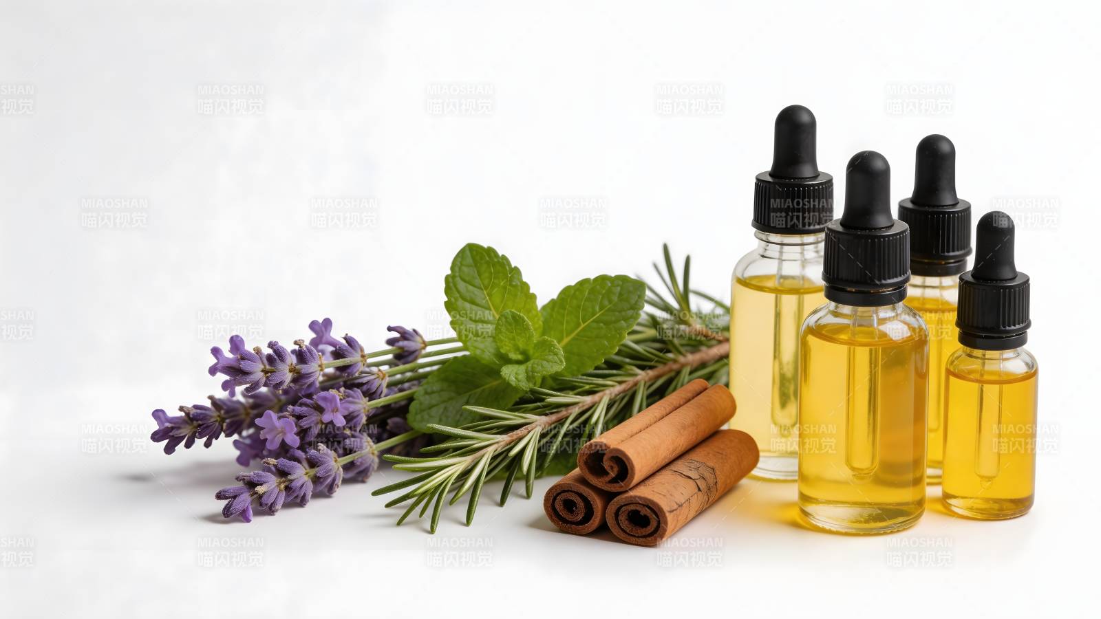 精油与香草的天然组合图片