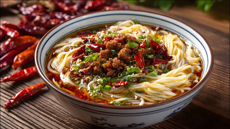 麻辣肉末面 香辣过瘾图片