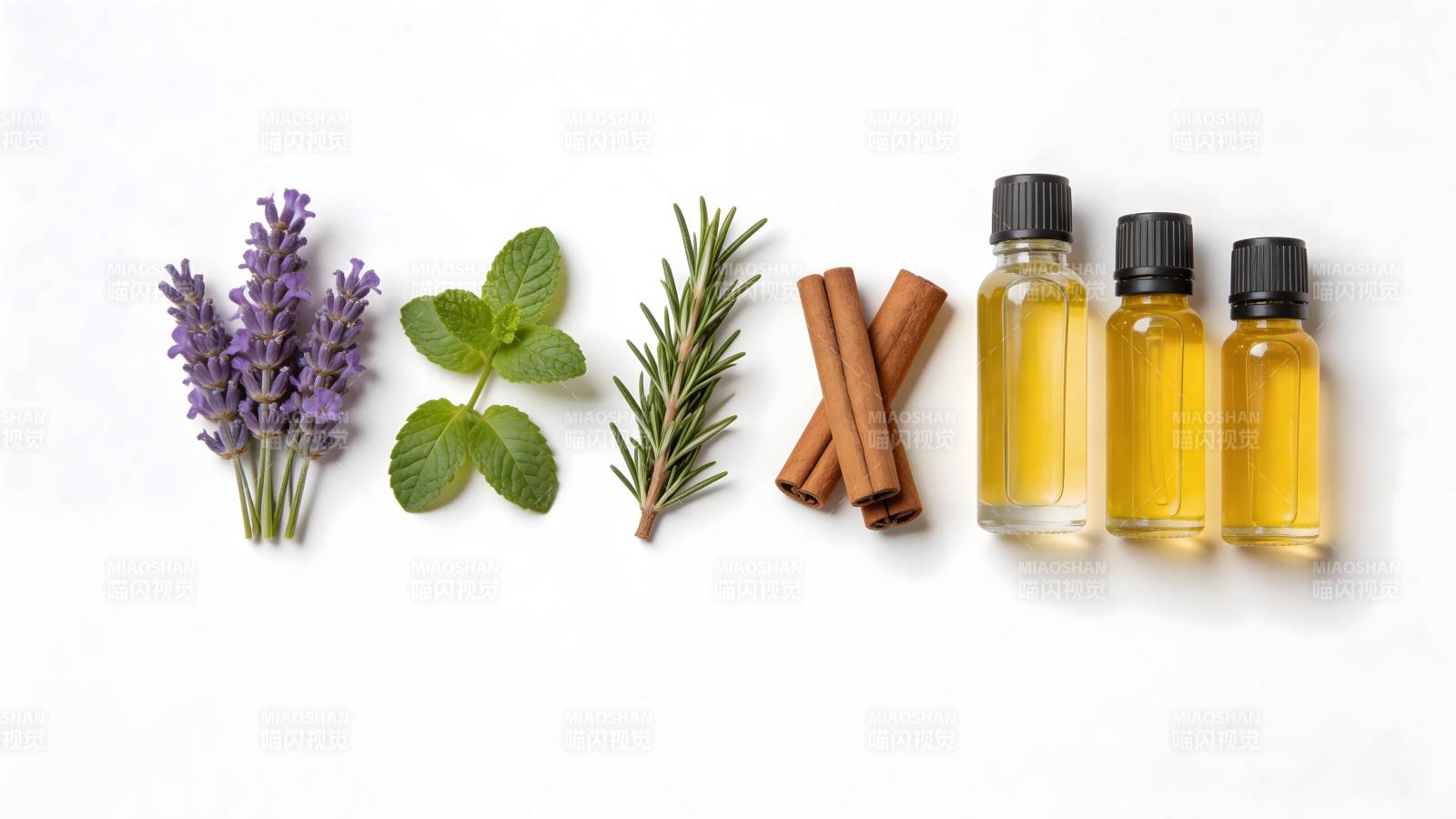 天然精油与香草组合图片