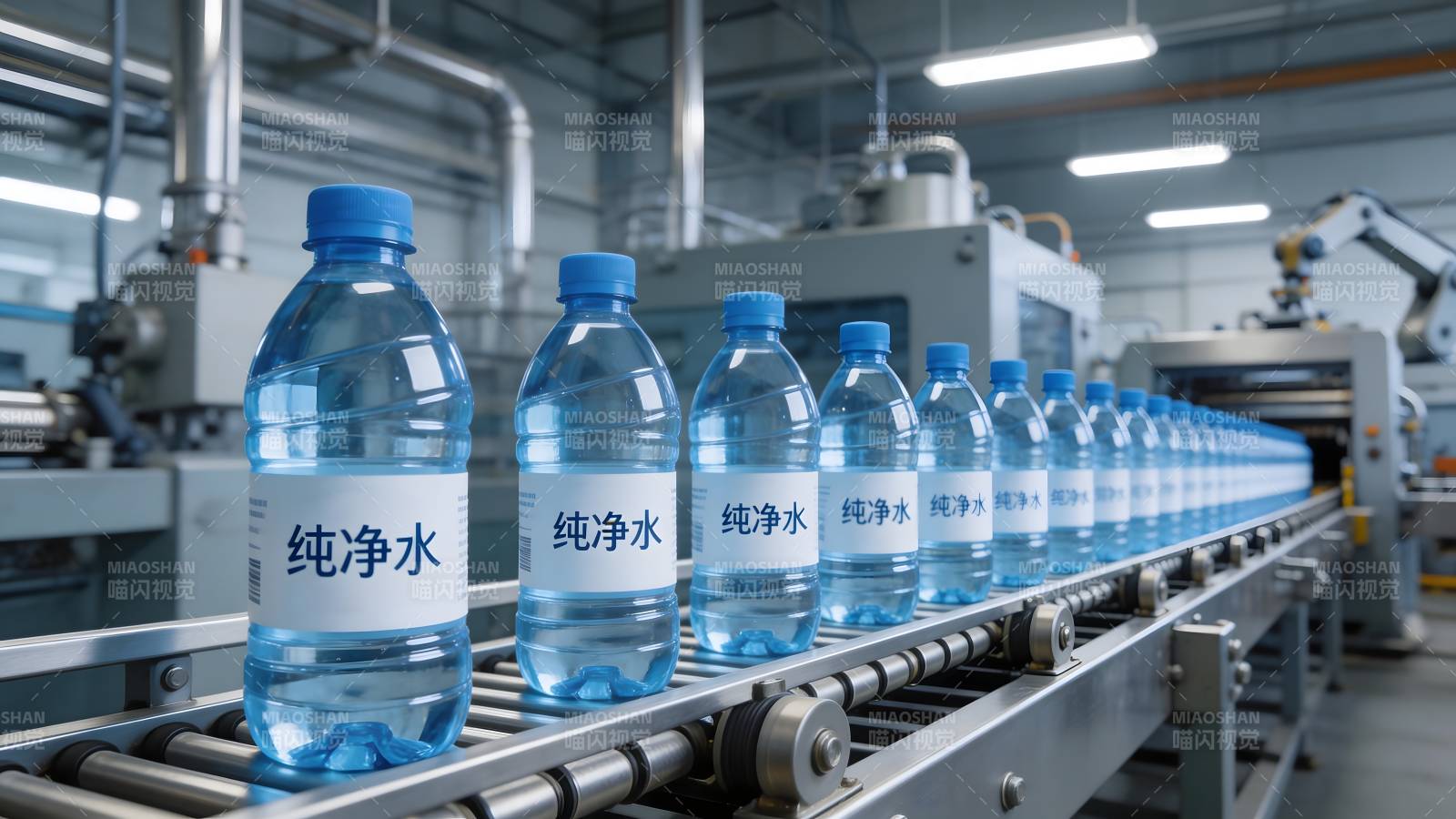 纯净水生产线实拍图片