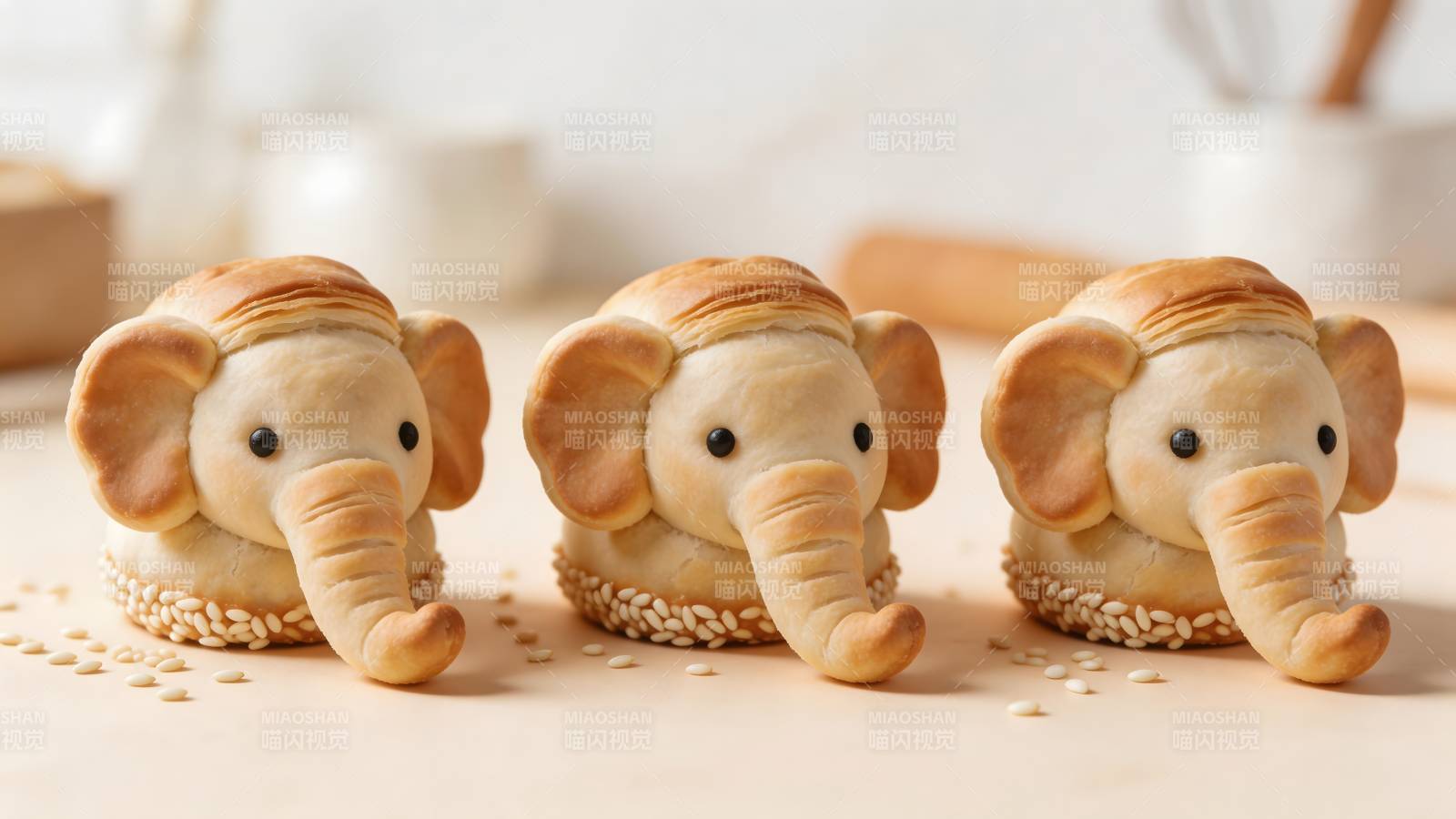 萌象面包 trio 可爱到犯规图片